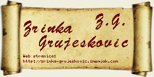 Zrinka Grujesković vizit kartica